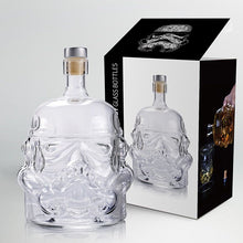 Load image into Gallery viewer, 650ml Wine Glass bottleStar Wars White Soldier Jug Storm Trooper Spirit Empty Crystal Wine Glass Bottle Glass Cup Home Bar Tools
