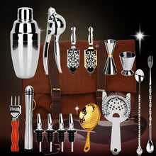 Load image into Gallery viewer, Stainless Steel Cocktail Shaker Set Portable Wine Mixer Bar Set Bartender Kit Party Bar Tool
