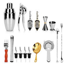 Load image into Gallery viewer, Stainless Steel Cocktail Shaker Set Portable Wine Mixer Bar Set Bartender Kit Party Bar Tool
